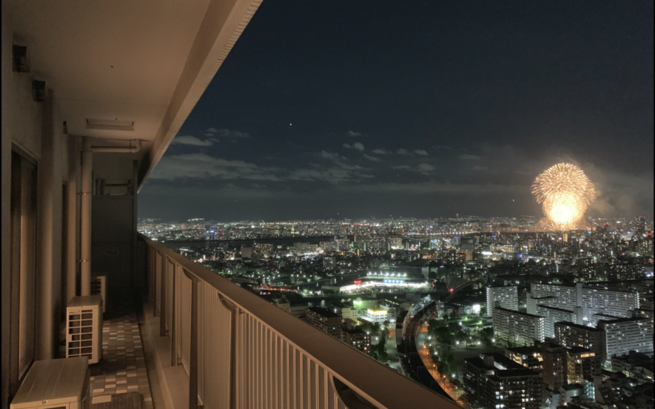 Apartment with panoramic view in Osaka