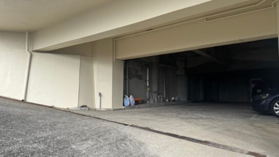 Parking entrance