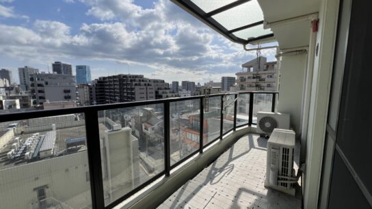City view from the balcony