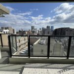 City view from the balcony