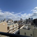 City view from the balcony