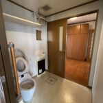 Toilet with 2 doors