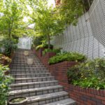 Stairs to the main entrance
